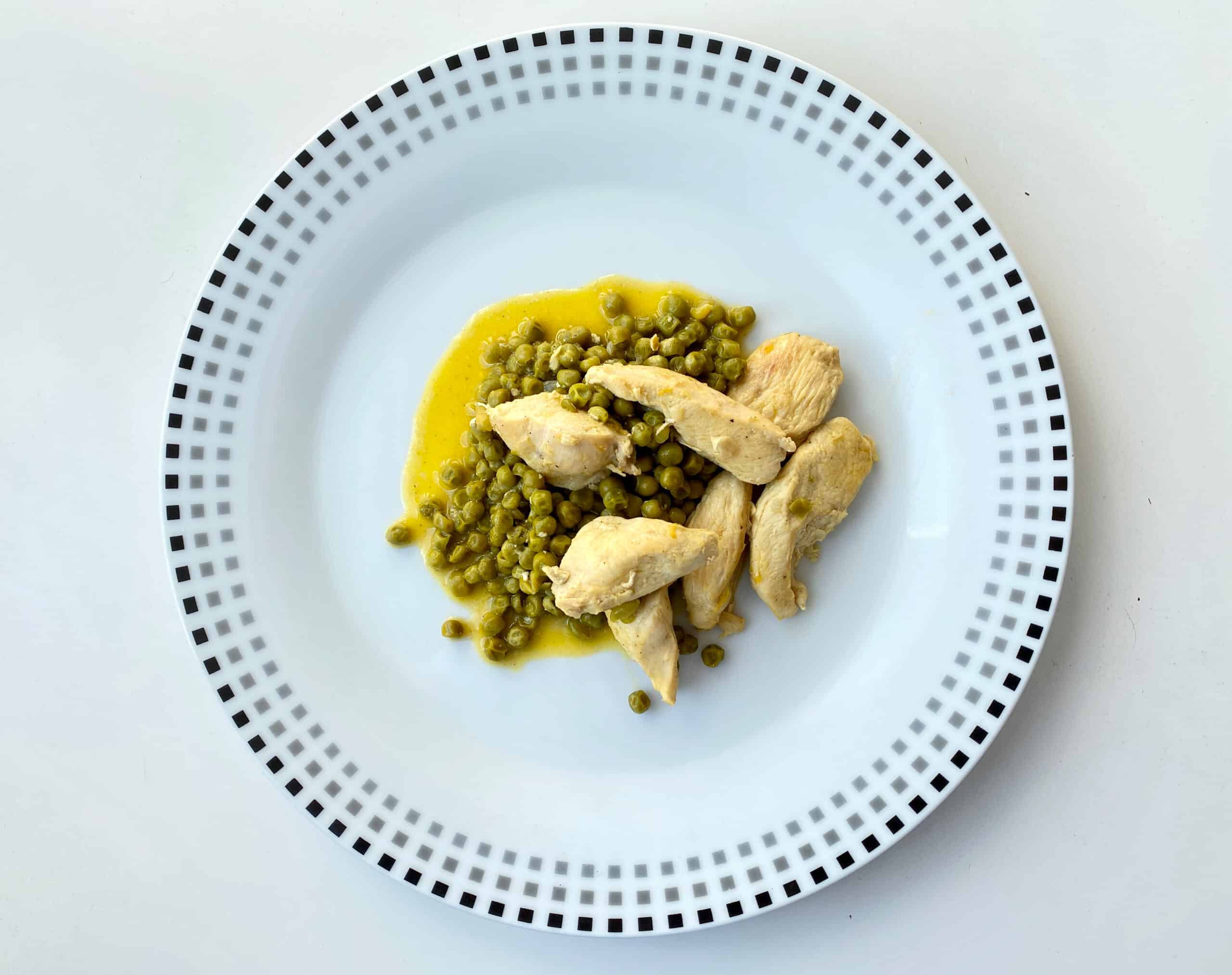 Greek chicken with peas - Vicki's Greek Recipes