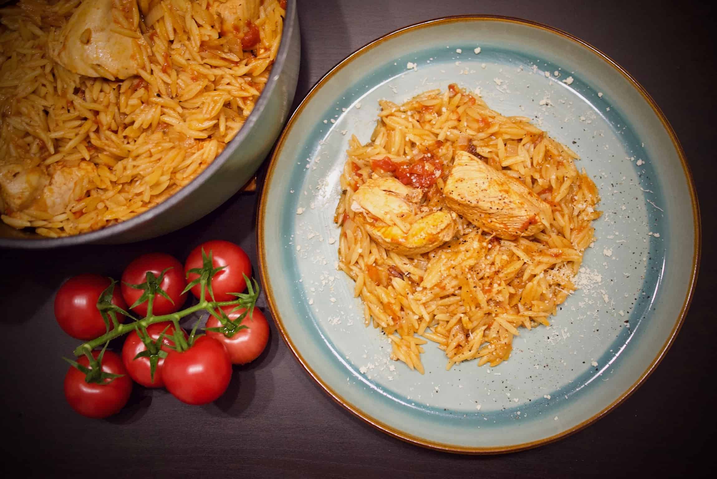 Chicken with Orzo Recipe (Manestra) - Vicki's Greek Recipes