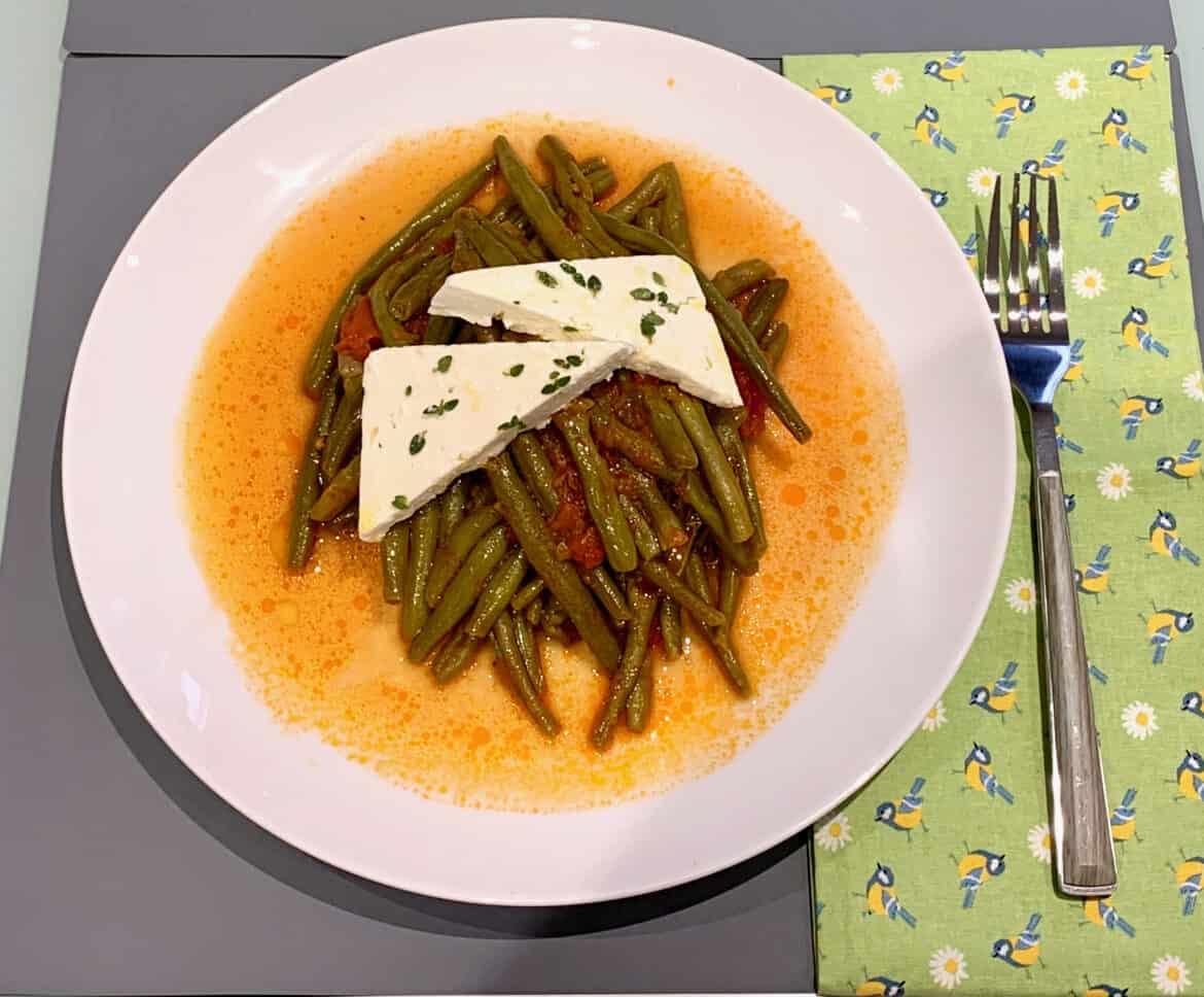 Green beans (Fasolakia Ladera) from northern Greece