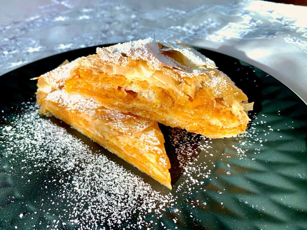 Greek Sweet Pumpkin Pie with Phyllo Pastry