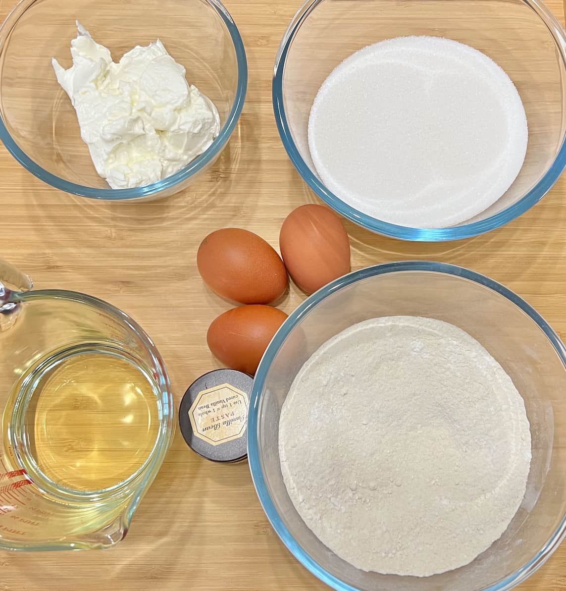 Lemon Lime yogurt cake ingredients