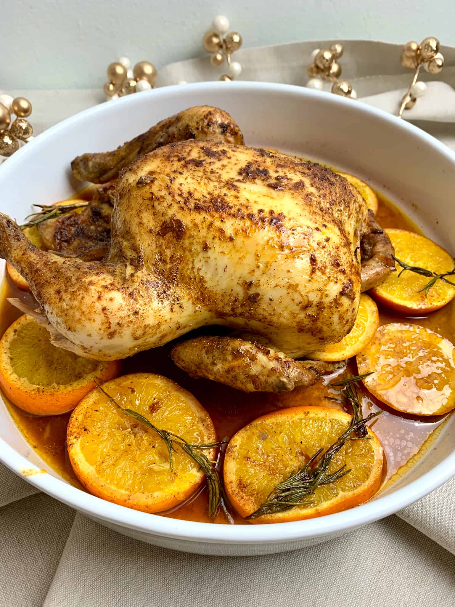 Roast chicken in Dutch oven recipe