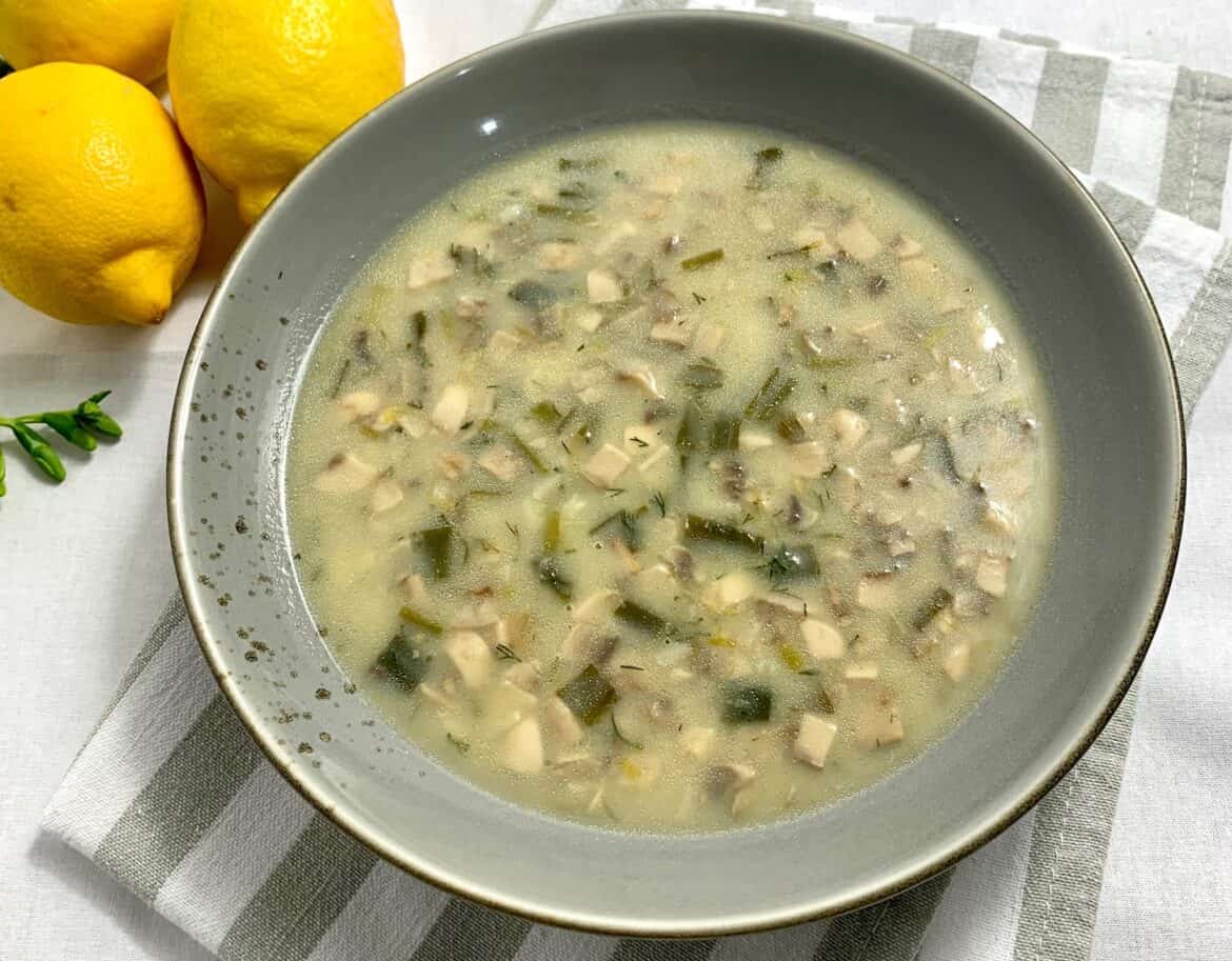 Vegan Magiritsa soup